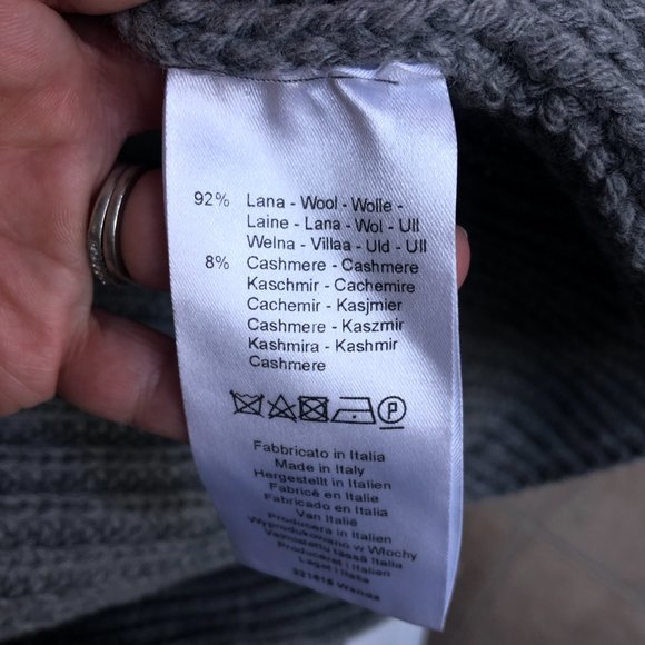 0039 Italy Wool Cashmere Blend Short Sleeve / Long Cardigan - Picture 3 of 7